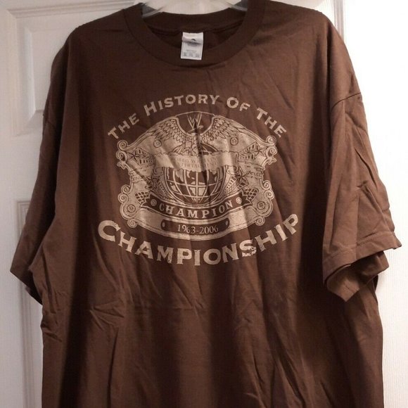 WWE Other - new WWE 1963-2006 The History Of The Championship T Shirt XXL Authentic Vintage